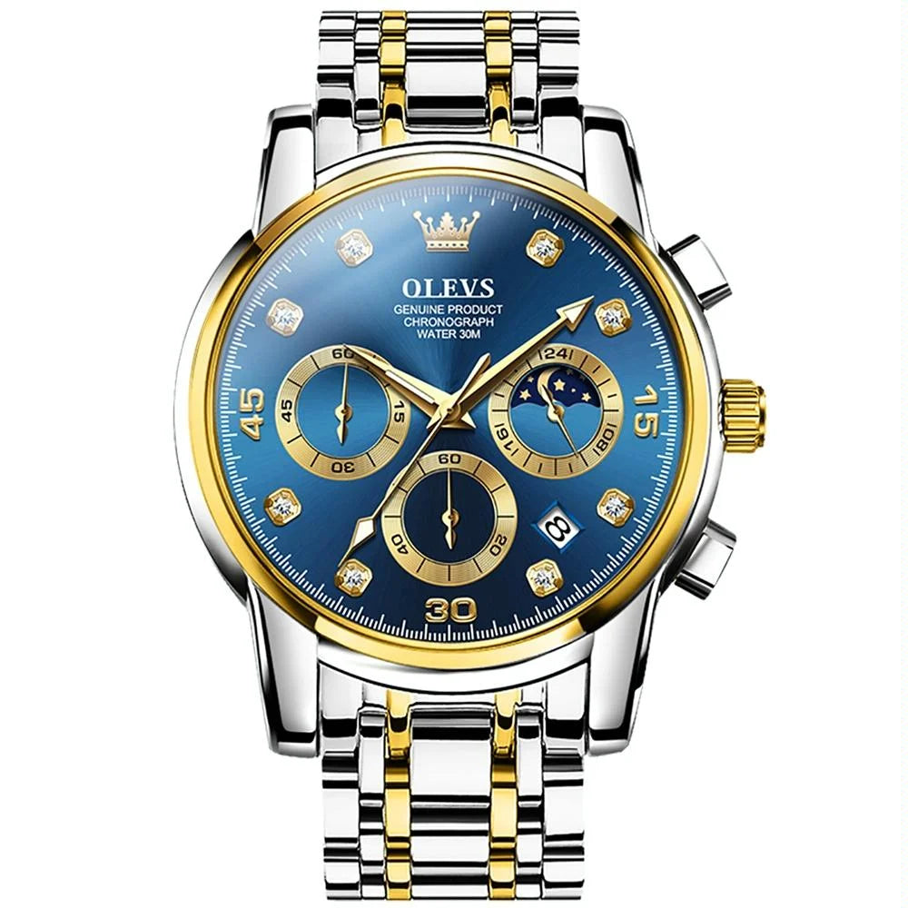 Waterproof Luminous Quartz Watch for Men - Multifunctional