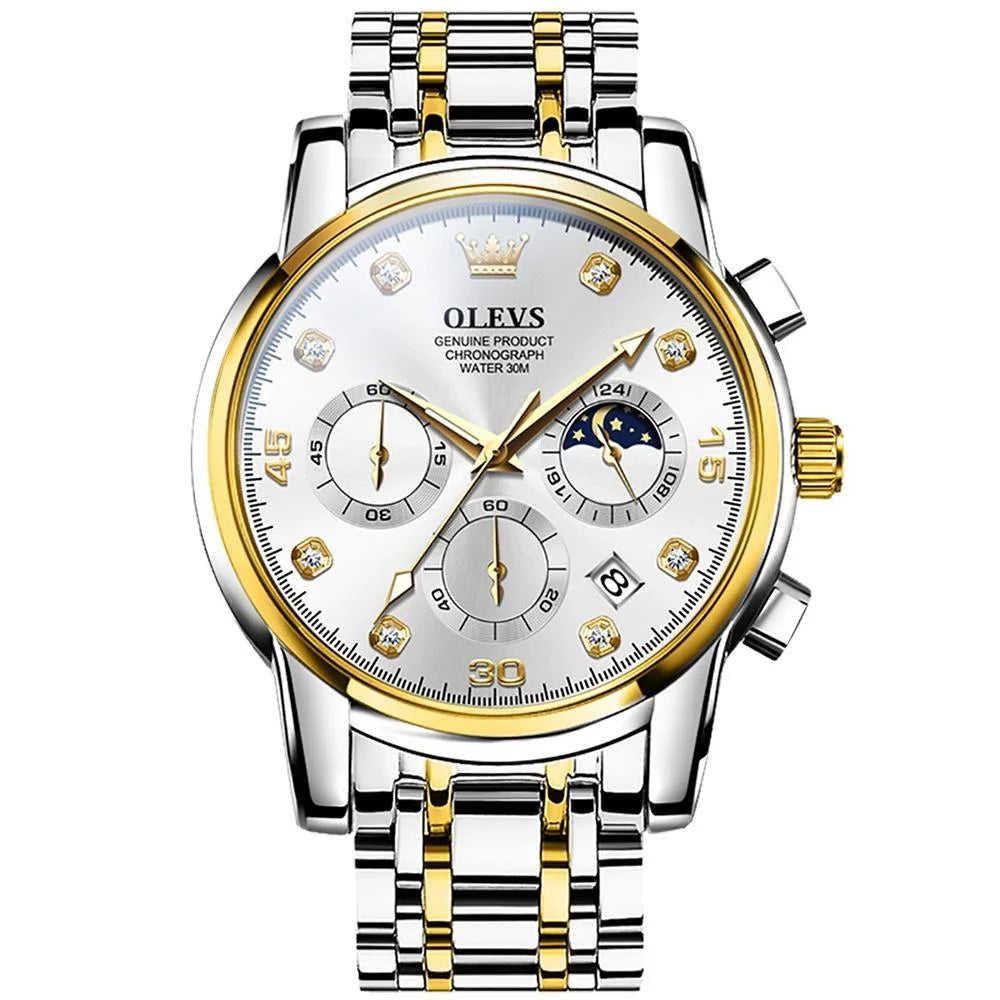 Waterproof Luminous Quartz Watch for Men - Multifunctional