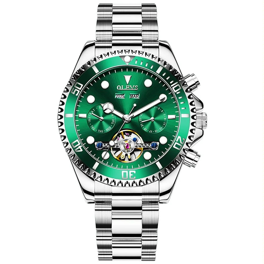Waterproof Mechanical Watch for Men - Multifunctional