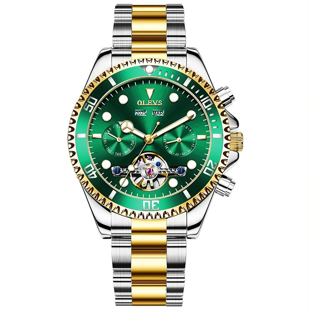 Waterproof Mechanical Watch for Men - Multifunctional