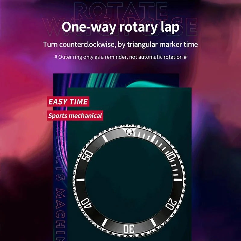 Waterproof Mechanical Watch for Men with Luminous Dial