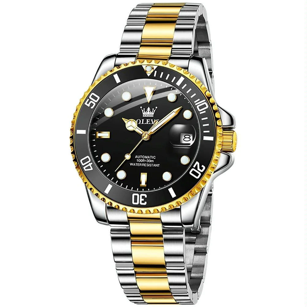 Waterproof Mechanical Watch for Men with Luminous Dial