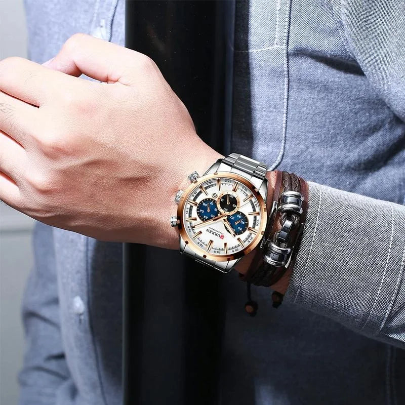 Waterproof Men Business Watch with Quartz Movement