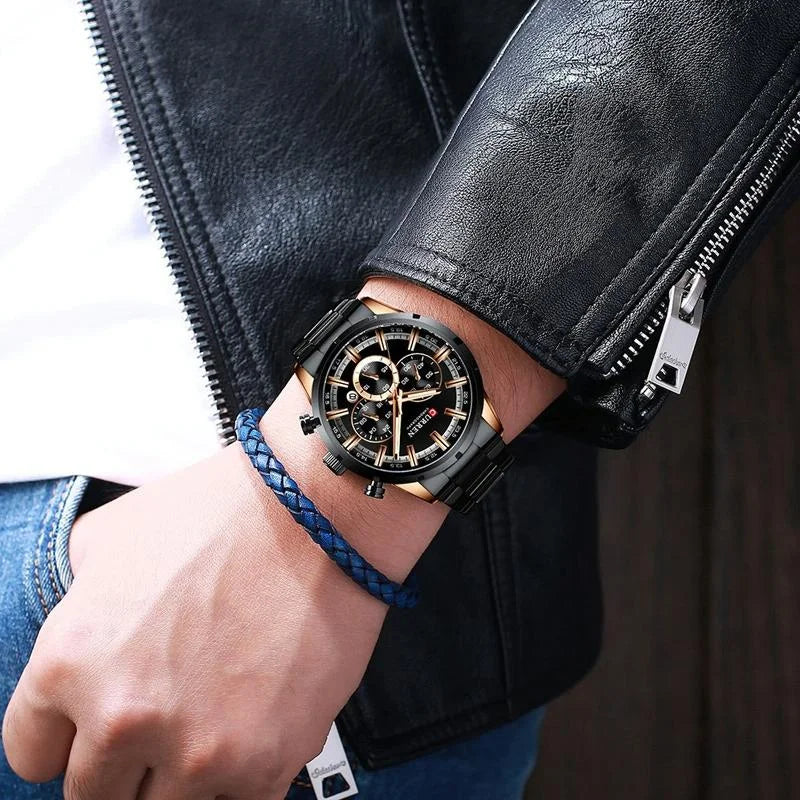 Waterproof Men Business Watch with Quartz Movement
