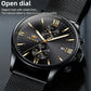 Waterproof Men Chronograph Quartz Watch with Luminous Dial
