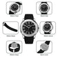 Waterproof Men Multifunctional Outdoor Watch - Black Belt