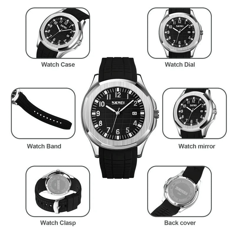 Waterproof Men Multifunctional Outdoor Watch - Coffee