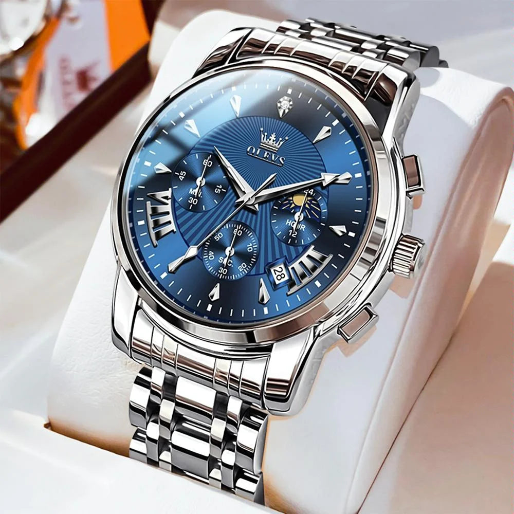 Waterproof Men Quartz Watch - Multifunctional Business
