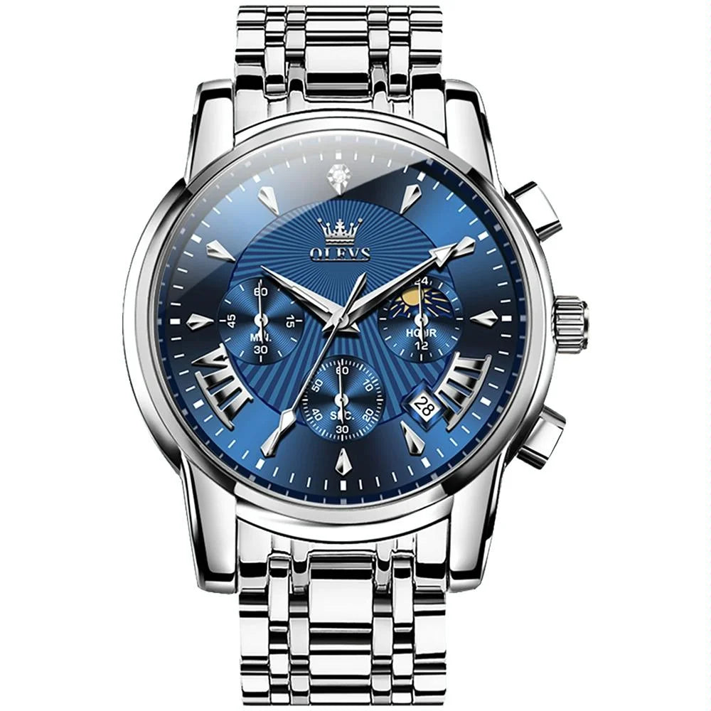 Waterproof Men Quartz Watch - Multifunctional Business