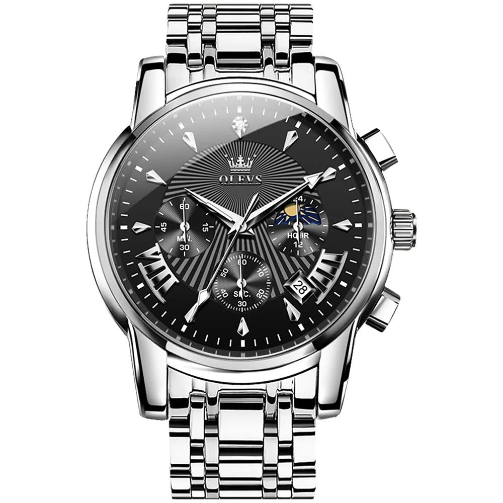 Waterproof Men Quartz Watch - Multifunctional Business