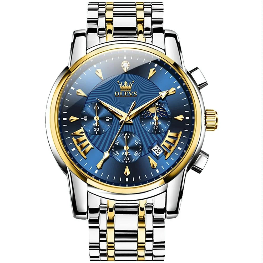Waterproof Men Quartz Watch - Multifunctional Business
