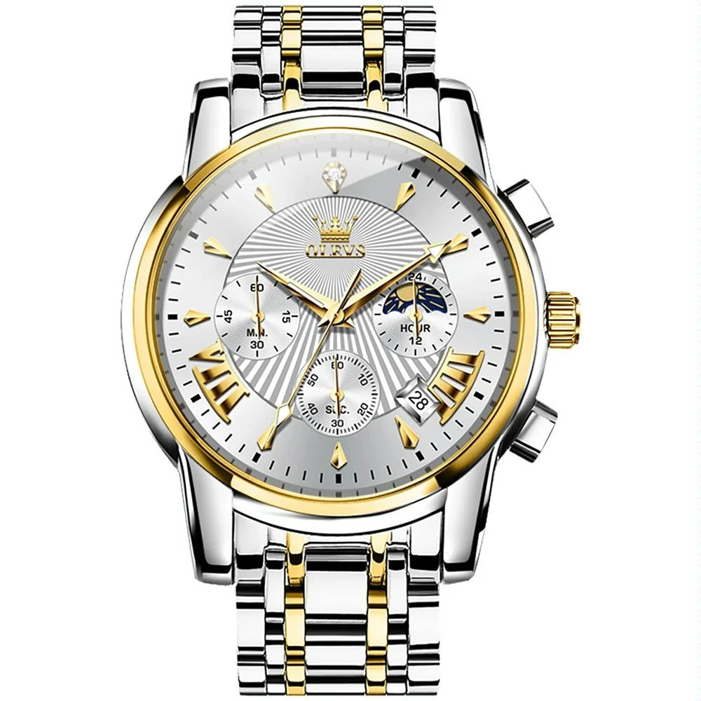 Waterproof Men Quartz Watch - Multifunctional Business