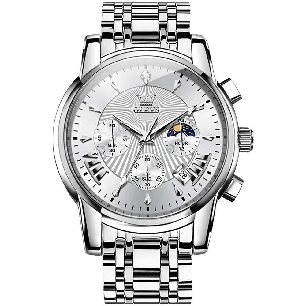 Waterproof Men Quartz Watch - Multifunctional Business