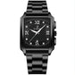 Waterproof Men Quartz Watch - Rectangular Outdoor Design