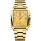 Waterproof Men Quartz Watch - Rectangular Outdoor Design