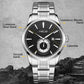 Waterproof Men Quartz Watch with Night Light - H9009b-g