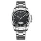 Waterproof Men Quartz Watch with Stainless Steel Band