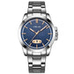 Waterproof Men Quartz Watch with Stainless Steel Band