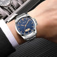 Waterproof Men Quartz Watch with Stainless Steel Band