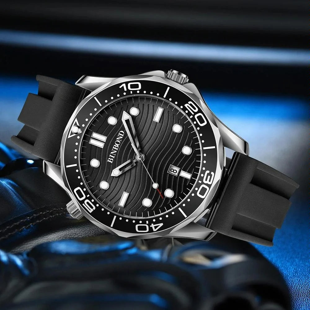 Waterproof Men Sports Watch inter gold luminous fashion mens