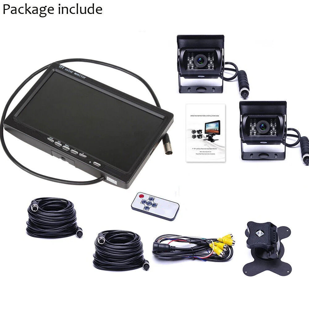 Waterproof Monitor 7’’ Reversing Kit for Truck HomeMyGarden
