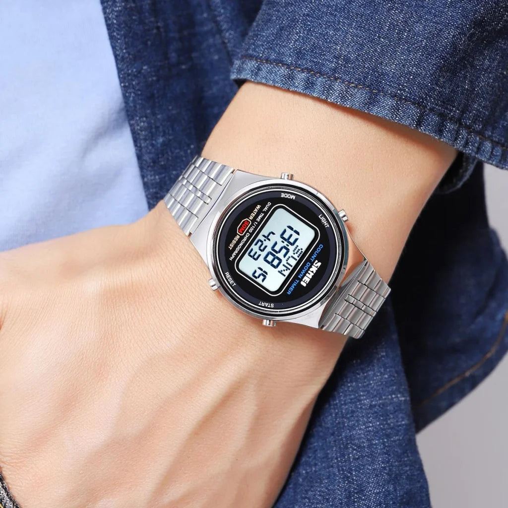 Waterproof Multifunctional Men Digital Watch - Luminous