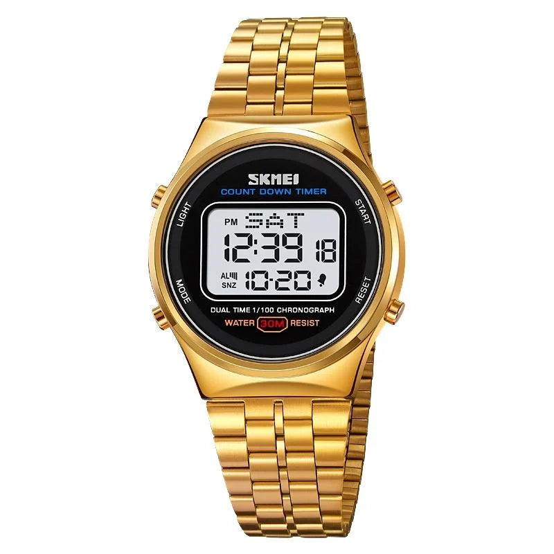 Waterproof Multifunctional Men Digital Watch - Luminous