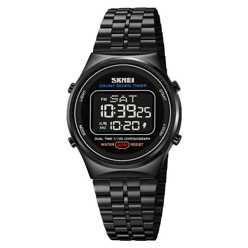 Waterproof Multifunctional Men Digital Watch - Luminous