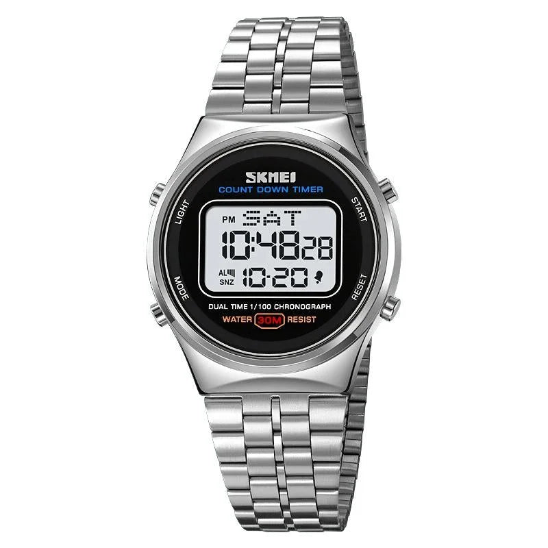 Waterproof Multifunctional Men Digital Watch - Luminous