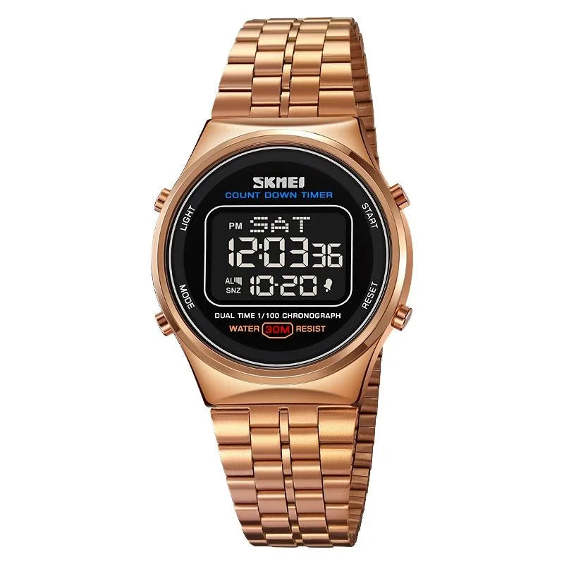 Waterproof Multifunctional Men Digital Watch - Luminous