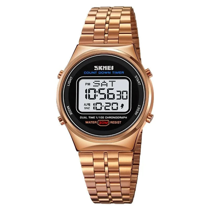 Waterproof Multifunctional Men Digital Watch - Luminous