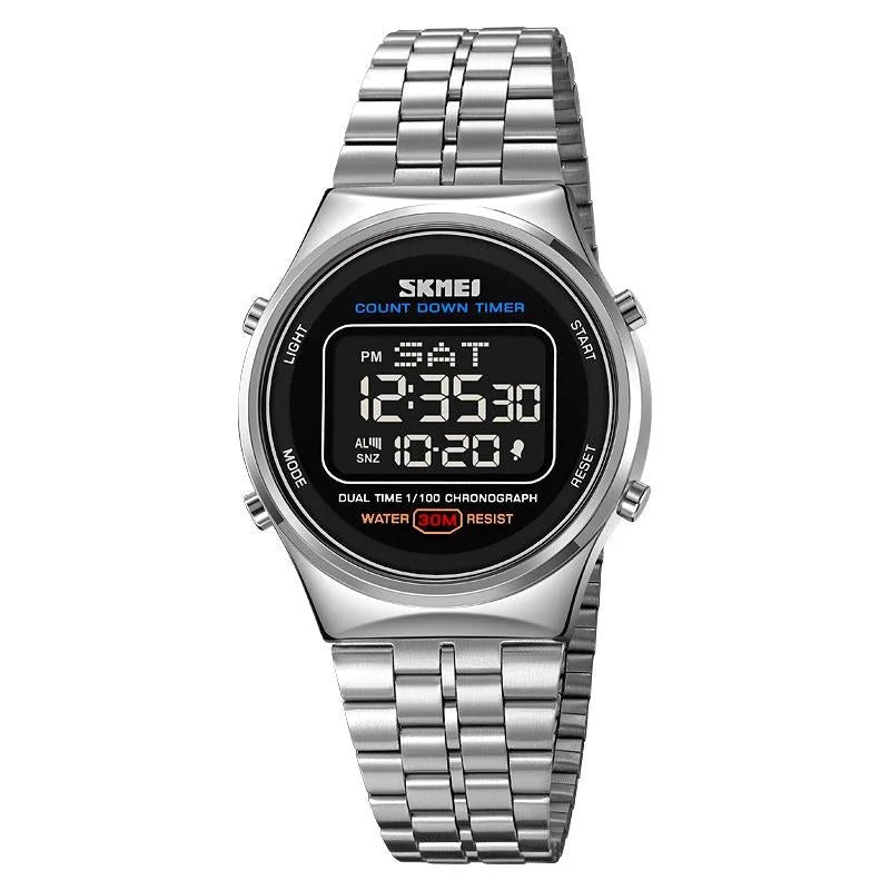 Waterproof Multifunctional Men Digital Watch - Luminous