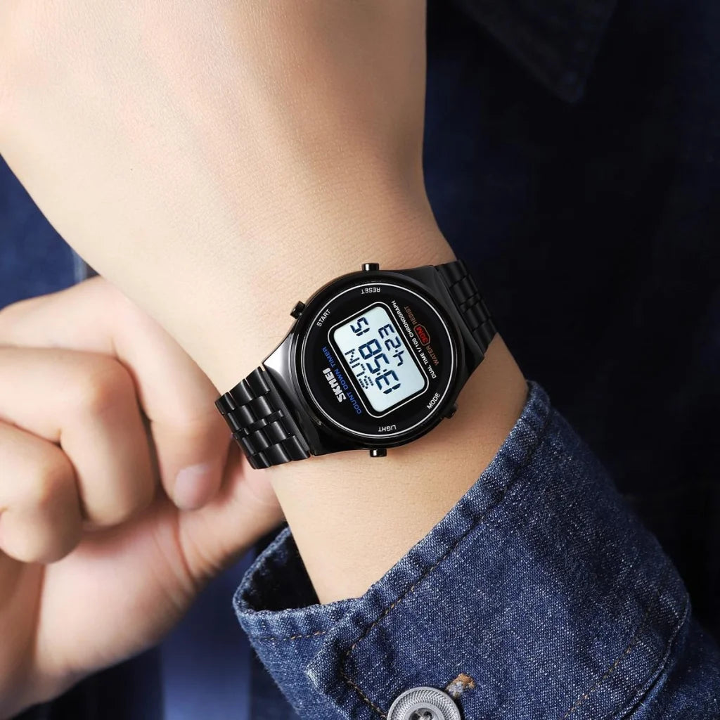 Waterproof Multifunctional Men Digital Watch - Luminous