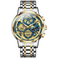 Waterproof Multifunctional Men Quartz Watch - Hollow Design