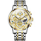 Waterproof Multifunctional Men Quartz Watch - Hollow Design