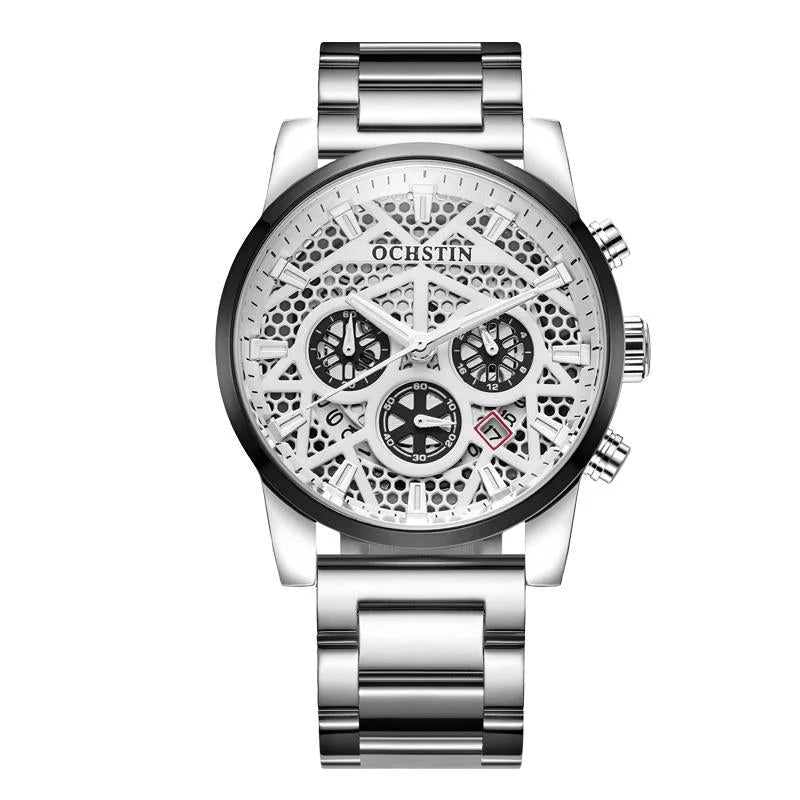 Waterproof Multifunctional Men Watch with Quartz Movement