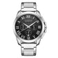 Waterproof Multifunctional Men Watch with Steel Strap