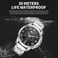 Waterproof Multifunctional Men Watch with Steel Strap
