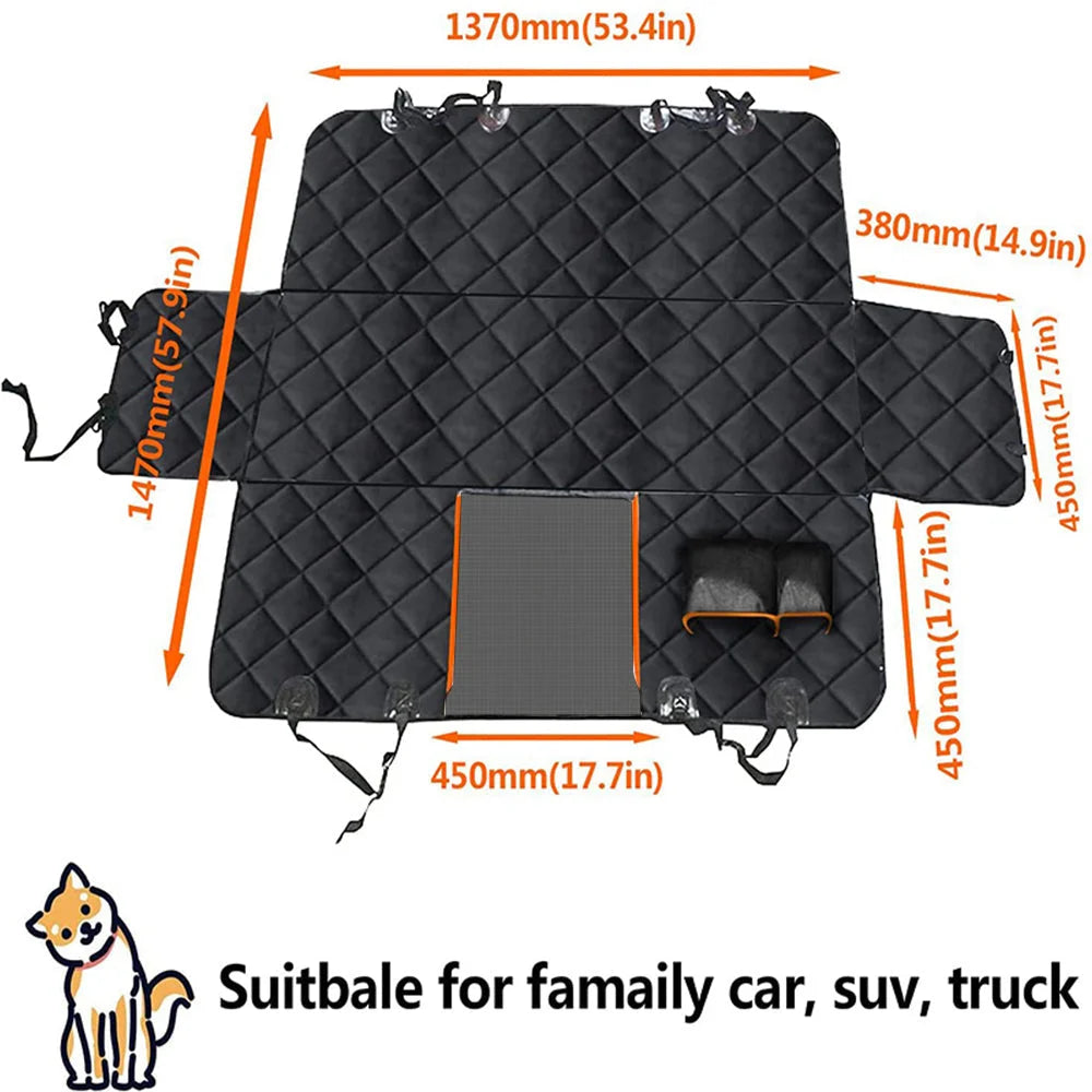Waterproof Pet Car Mat Hammock Nonslip Back Protector