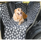 Waterproof Pet Car Seat Cover Hammock - Black with Mesh