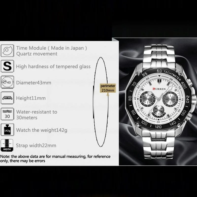 Waterproof Quartz Watch for Men - Casual Business Style