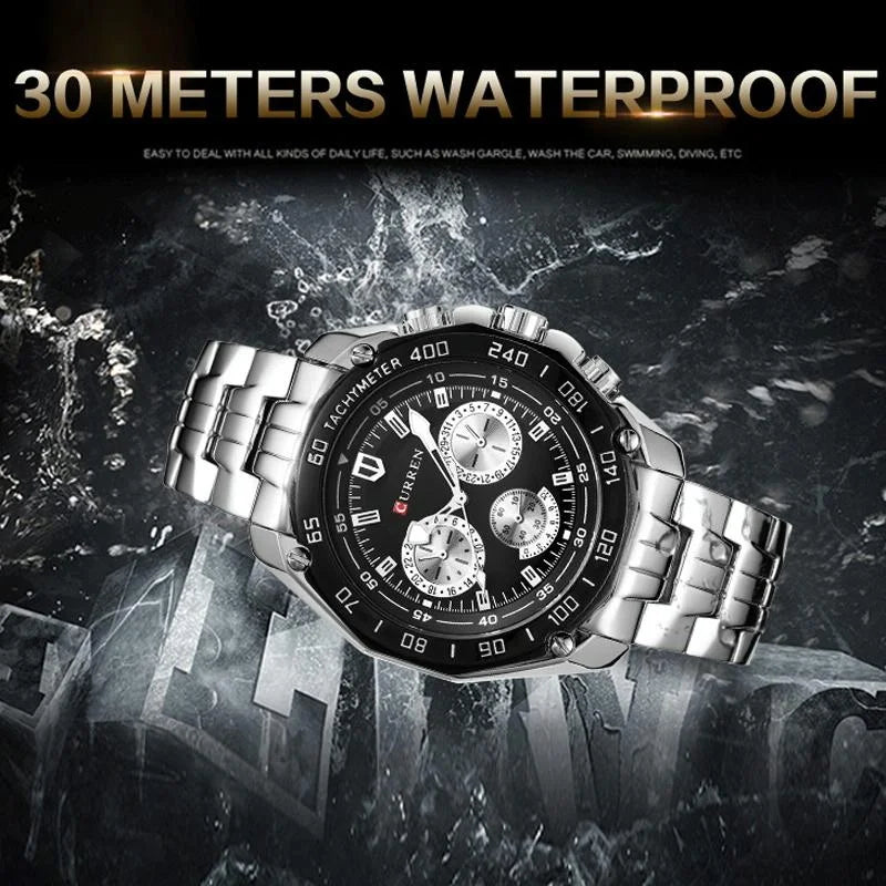 Waterproof Quartz Watch for Men - Casual Business Style