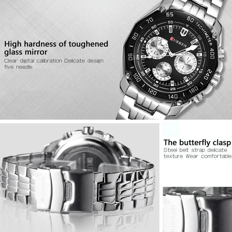 Waterproof Quartz Watch for Men - Casual Business Style
