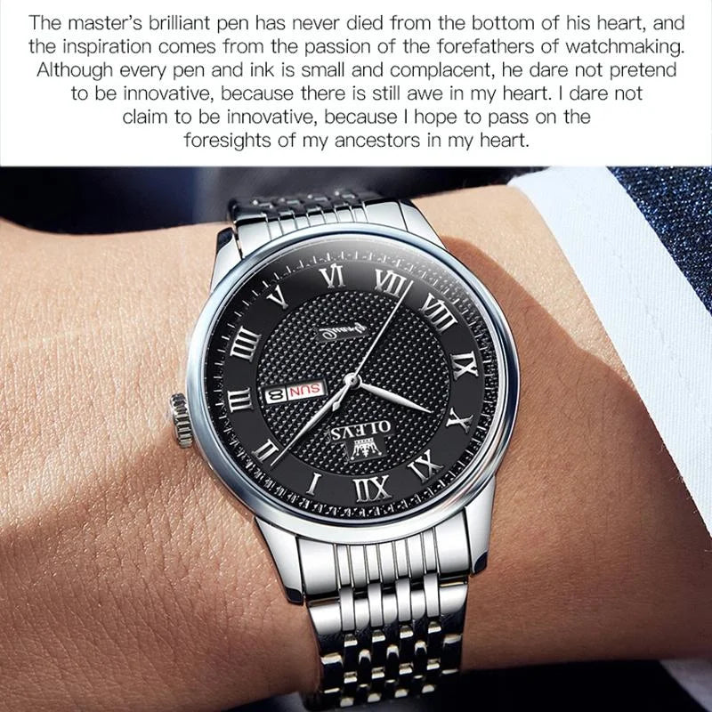 Waterproof Quartz Watch for Men - Multifunctional Business
