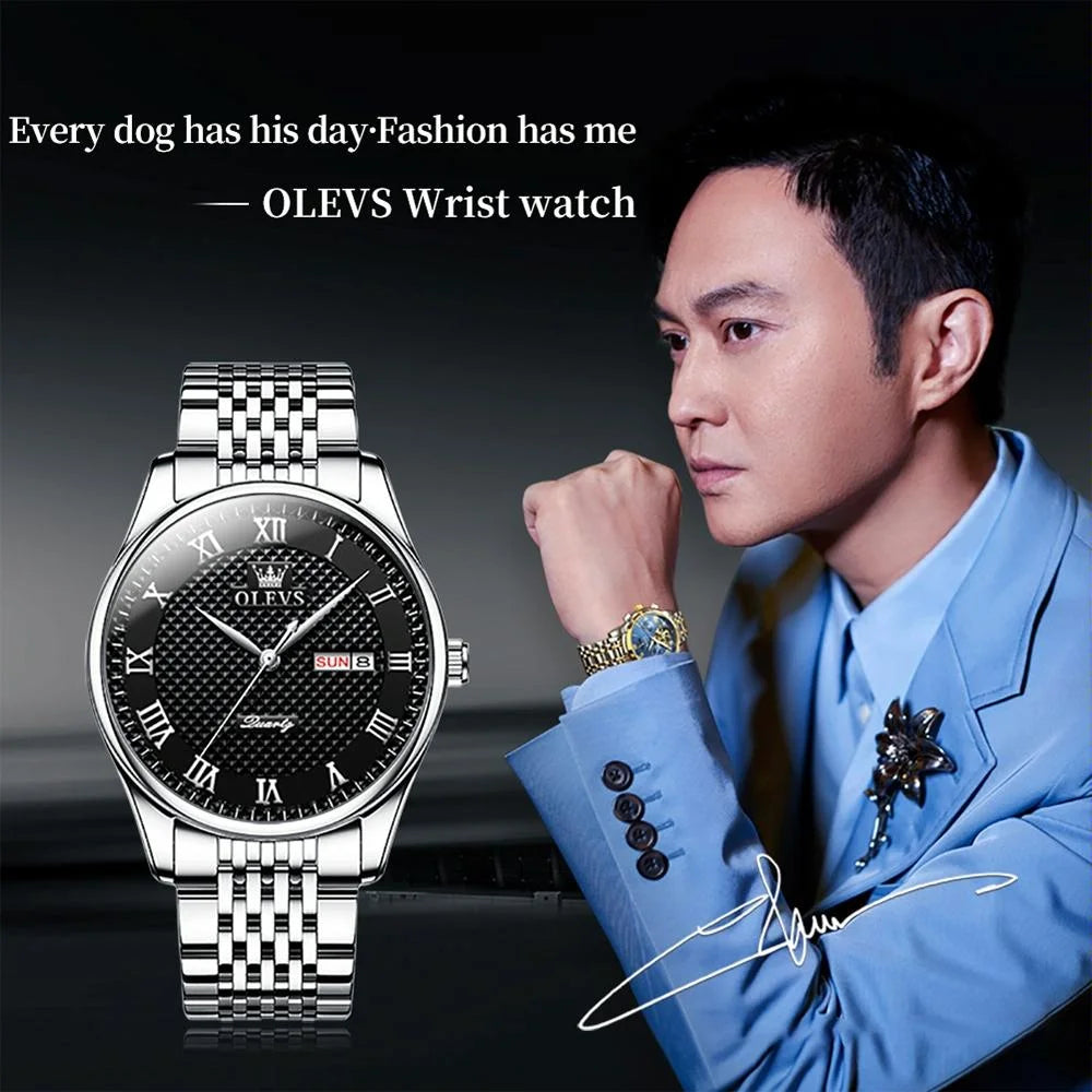 Waterproof Quartz Watch for Men - Multifunctional Business