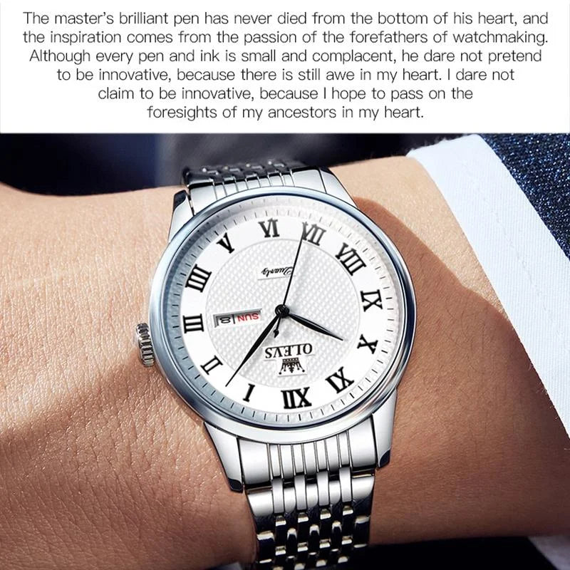 Waterproof Quartz Watch for Men - Multifunctional Business