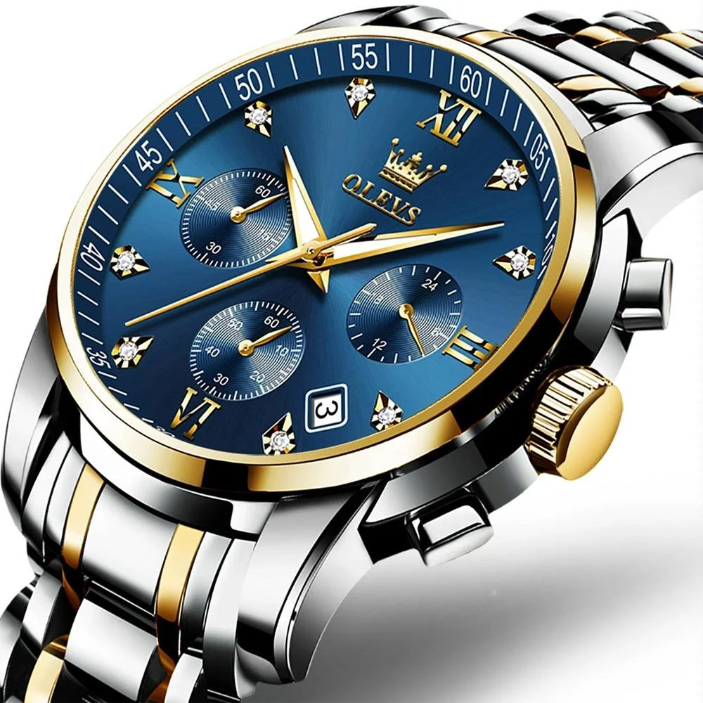Waterproof Quartz Watch for Men - Multifunctional Business