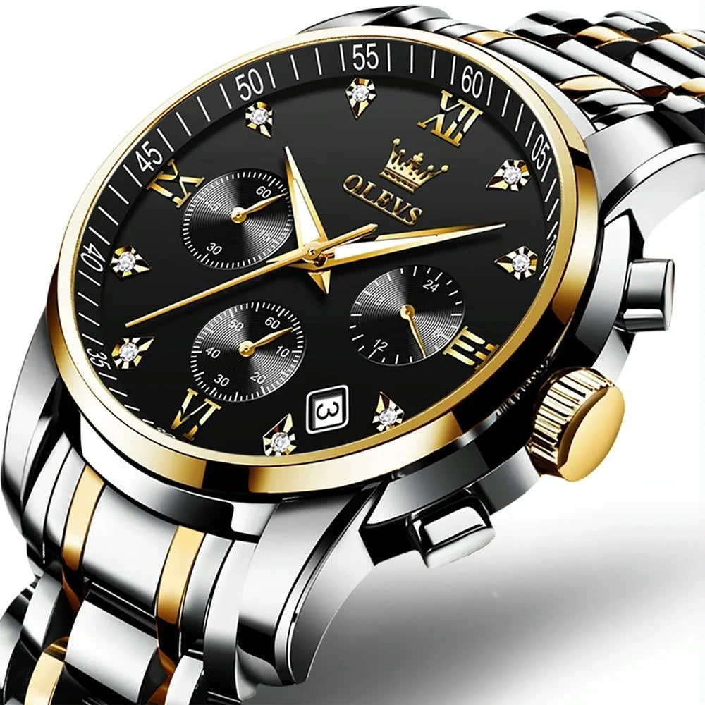 Waterproof Quartz Watch for Men - Multifunctional Business