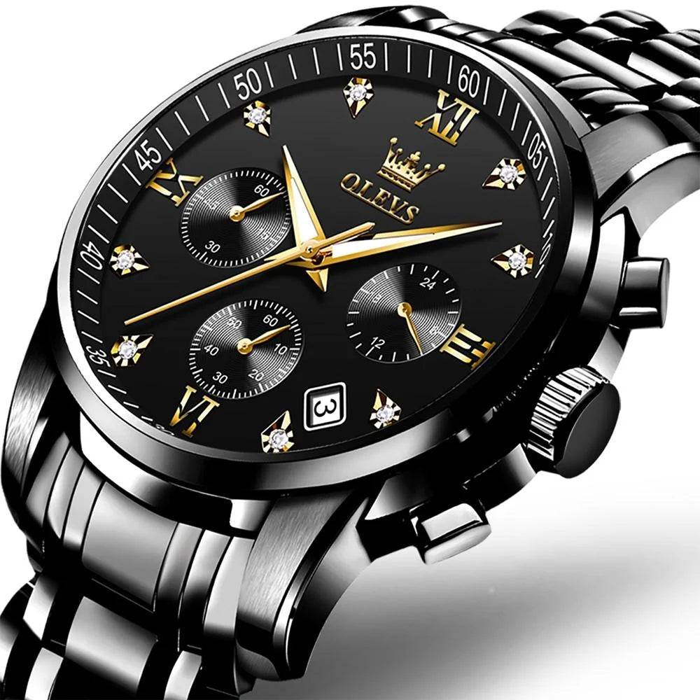 Waterproof Quartz Watch for Men - Multifunctional Business