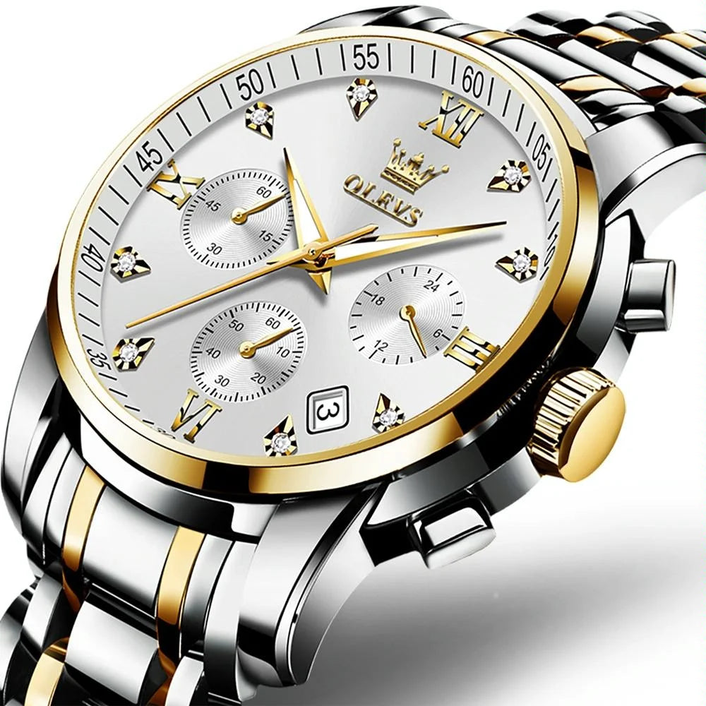 Waterproof Quartz Watch for Men - Multifunctional Business